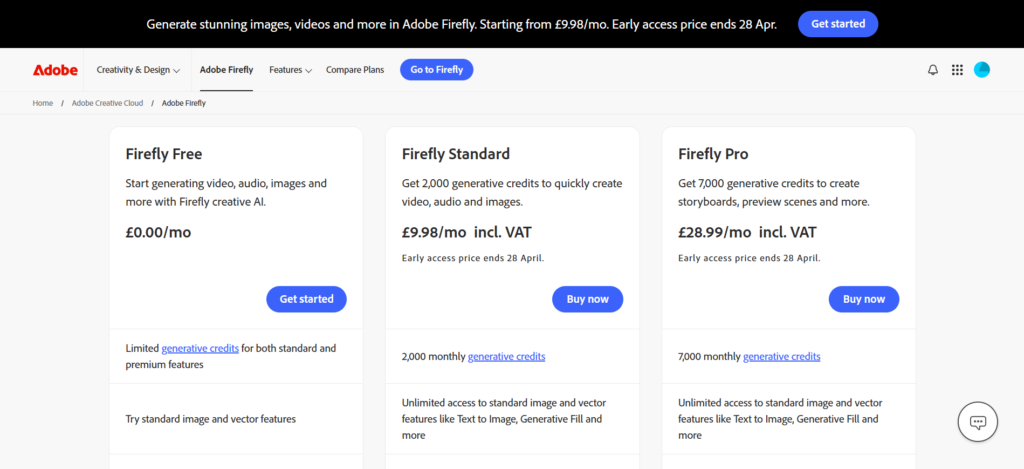Adobe firefly free to try
