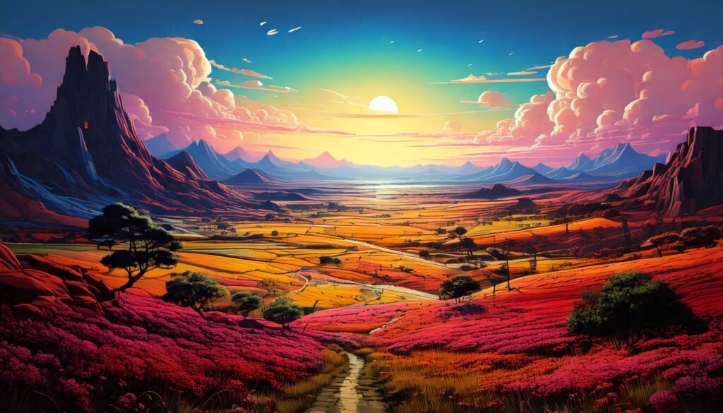 Firefly a surreal landscape 92365