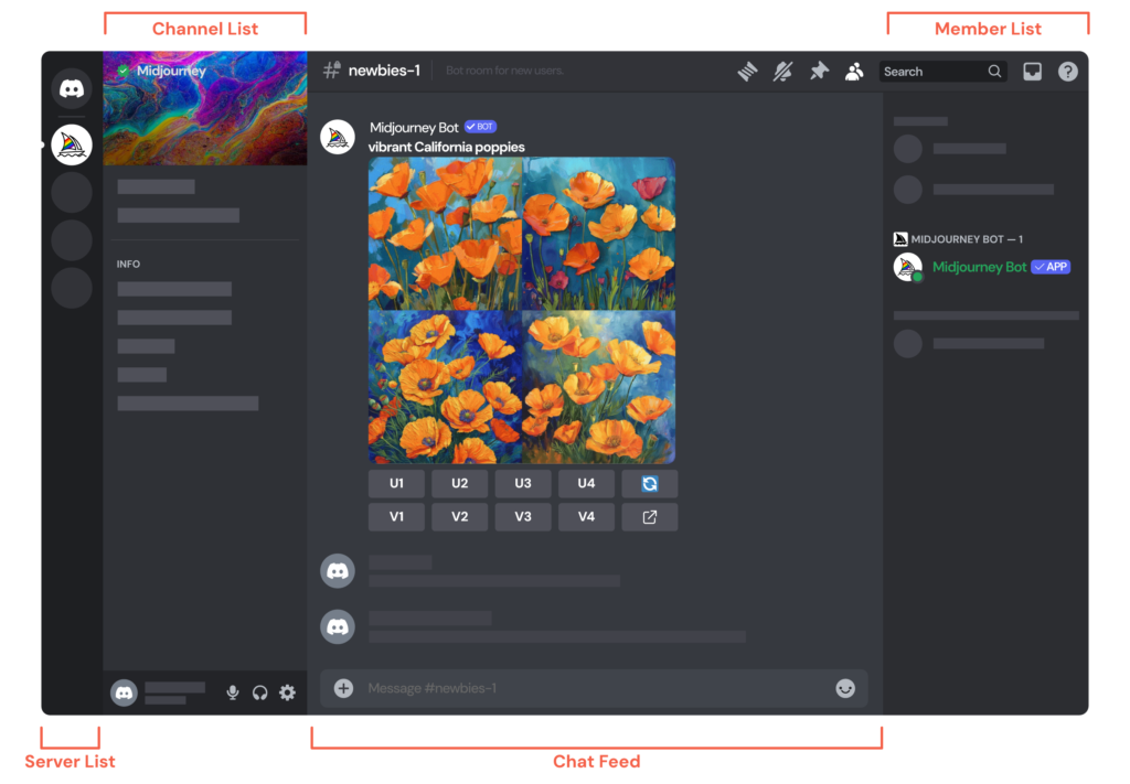 Midjourney discord server